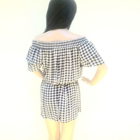 Women's Checkered Mini Dress With Pockets S NWOT - Picture 5 of 7